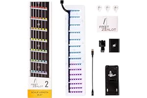 Fret Zealot 2 | LED Fretboard System for Learning Guitar | Songs, Courses, Chords, Scales | Android, iOS, Web (25.5" Scale Length)