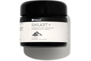 Blisque – Pure Himalayan Organic Shilajit Resin Supplement | Authentic and Natural | Golden Grade A | Contains Fulvic Acid and Trace Minerals | 30 Grams