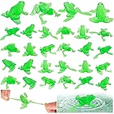 HFWTWPY 30PCS Toy Frogs for Kids, Realistic Mini Rubber Frog for Play Animal Frog Party Favors