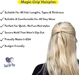 Good Hair Days U-Shaped Plastic Hair Pins Magic Grip Tortoise Shell 2.5 Inch view 3
