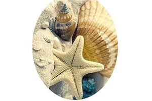 JOWXSX Shell Decoration Removable Toilet Seat Sticker Ocean Forest Sky Fish Vinyl Decal Bathroom Decor A Comfortable and Environmentally Nice Processing Eco-Friendly Fun Bathroom Accessories