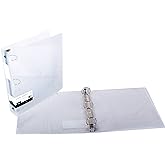 Filexec Products 1-Inch 3 Ring Binder, Clear, Pack of 2 (50297-64223)