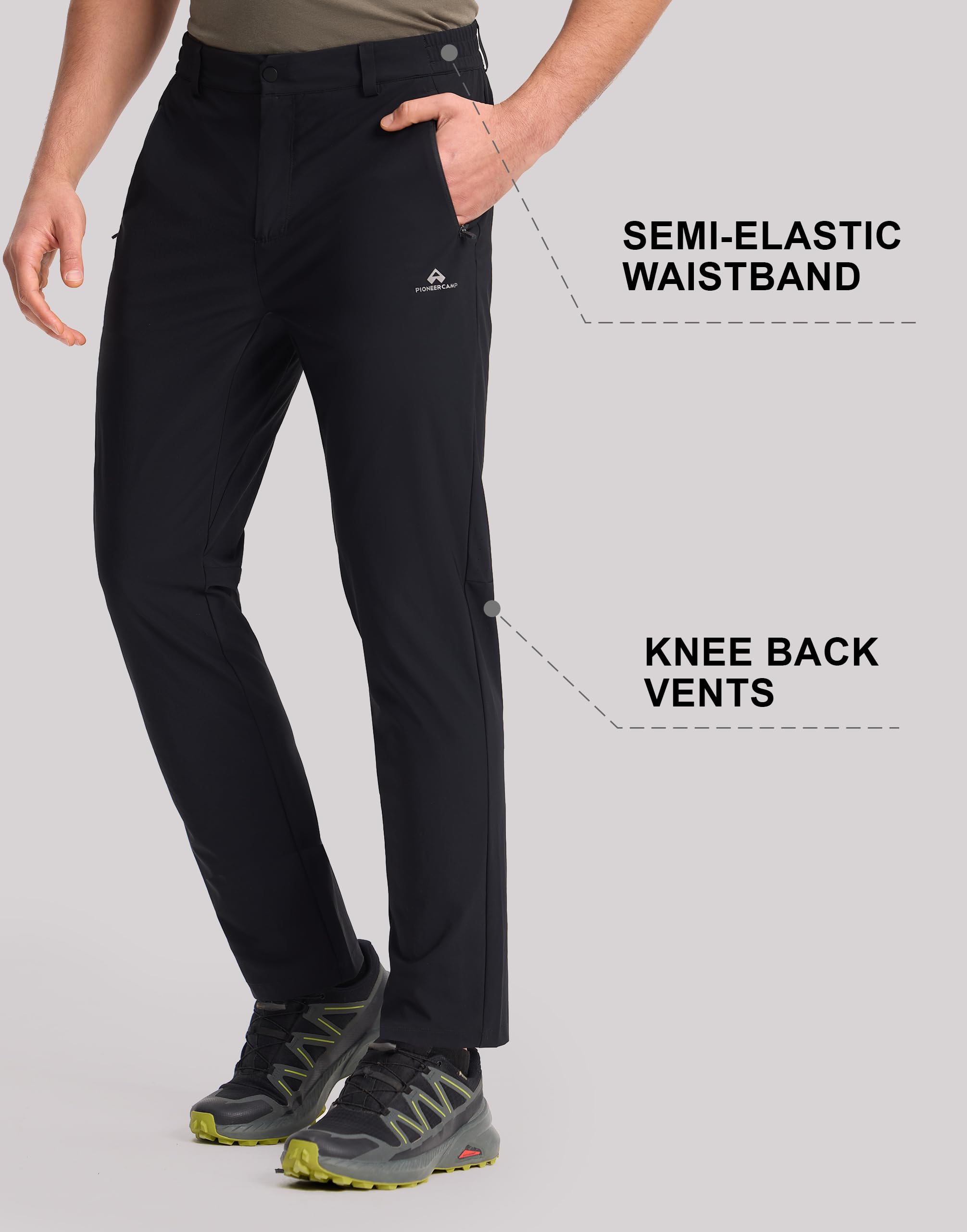 Pioneer Camp Herren Trainingshose – Jogginghose und Sporthose mit 4-Wege-Stretch, 2 Praktischen Reißverschlusstaschen und Atmungsaktivem Komfort für Aktive Männer. 5