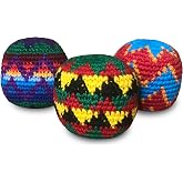 DIRTBAG Footbag Crochet 3 Pack | Crocheted Footbags With Durable Construction and Balanced Fill for Smooth Control, Practice and Freestyle Tricks
