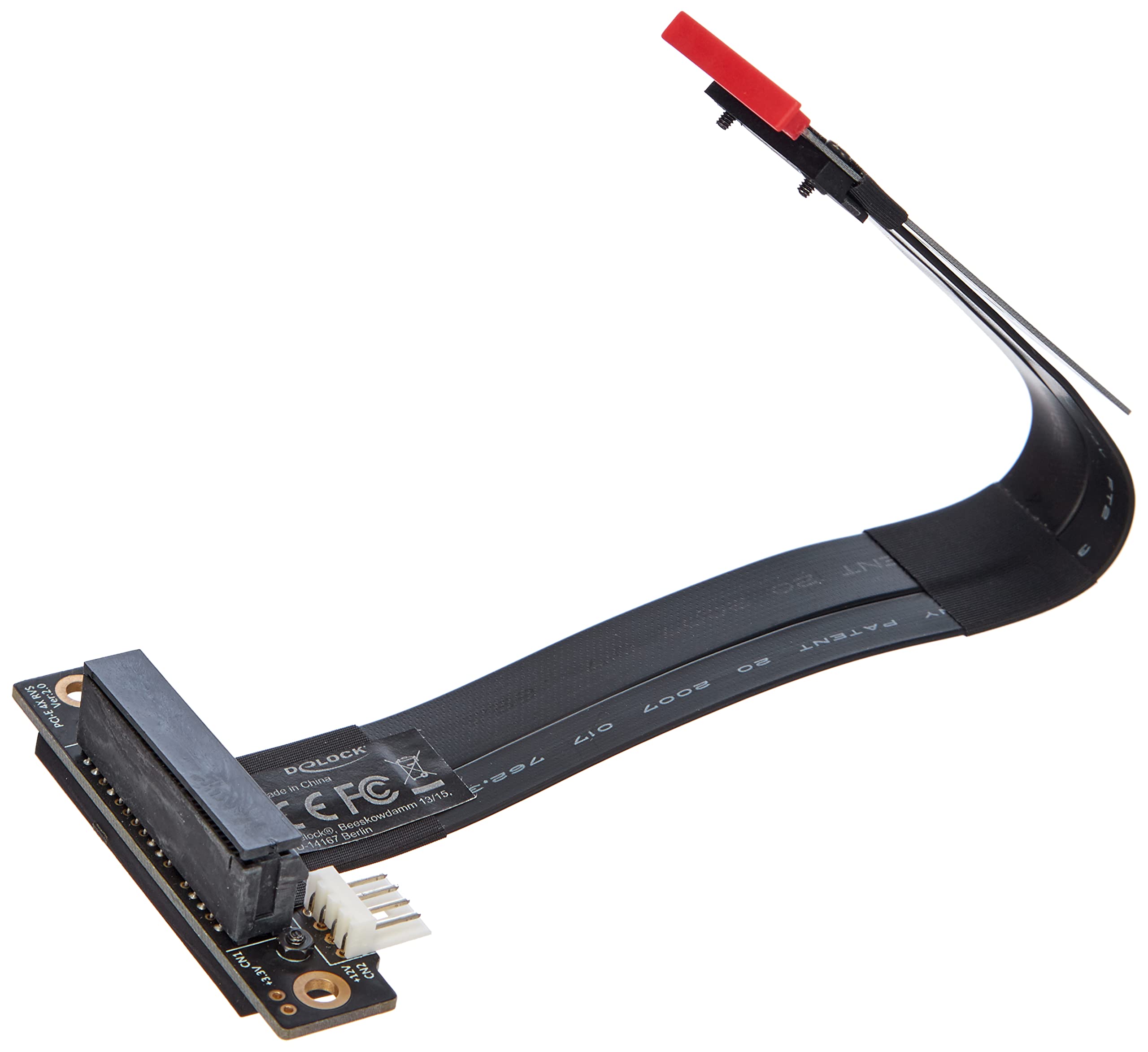 DeLOCK M.2 Key M to PCIe x4 NVMe Adapter Angled with 20cm Cable