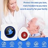 SINZUX Personal Alarm for Elderly 1 UK Receiver Waterproof Transmitter view 3