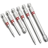 6pc Pagoda Magnetic Screwdriver Bit Set, Hex Shank | S2 alloy steel, multi-size 1.5-6mm, impact driver compatible, strong magnetic tip, electric drill accessory