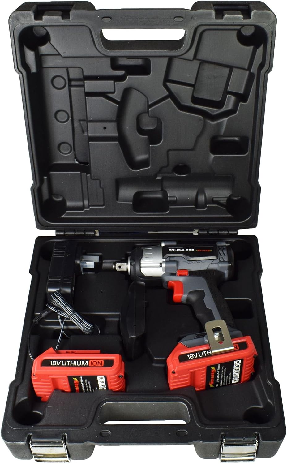 18v Lithium Li-ion Cordless Battery Impact Gun Wrench 350Nm with 2 Batteries - Image 5