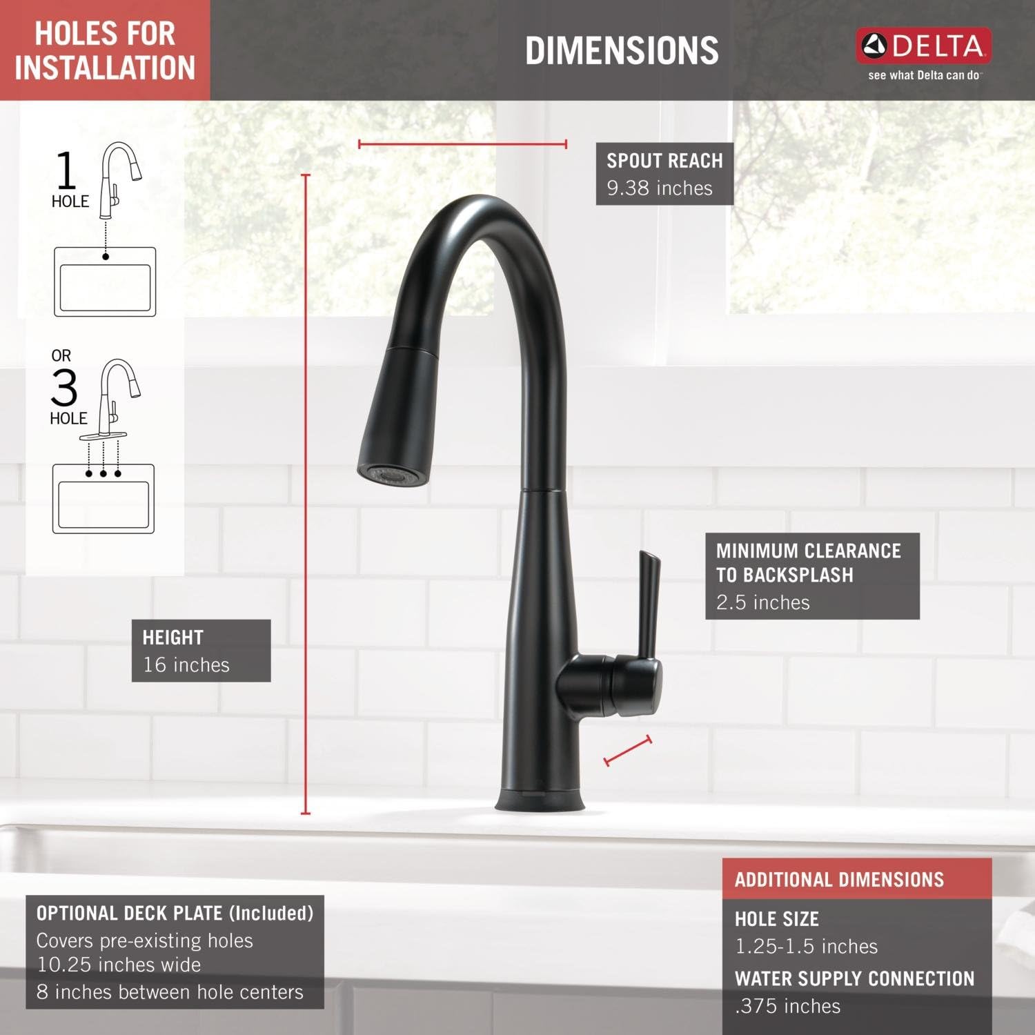 Delta Faucet Essa SingleHandle Touch Kitchen Sink Faucet