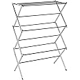 Amazon Basics Foldable Laundry Rack for Air Drying Clothing - 41.8" x 29.5" x 14.5", Chrome