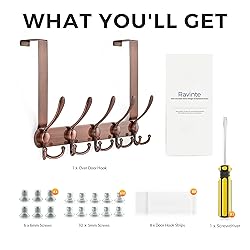 Ravinte Over The Door Hooks, 1 Pack Over The Door