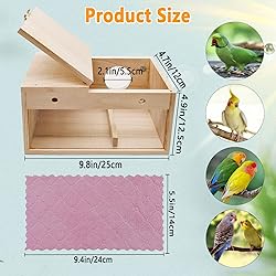 kathson Transparent Parakeet Nesting Box Parakeet