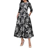 Simple Flavor Women's Vintage Dress Sleeveless O-Neck Party Cocktail Dress