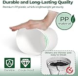 T4U 12.5cm Plastic Plant Pots 6-Pack with Saucer White Indoor Outdoor view 2