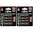 Fujitsu 8 Ready-to-use HR3UTHCEX AA Rechargeable Battery NiMH 1.2V Min. 2450mAh Made in Japan
