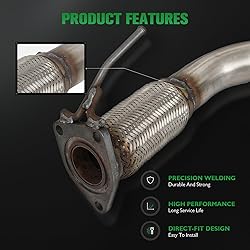 SCITOO 16299 52349 2PCS Catalytic Converter Fit For