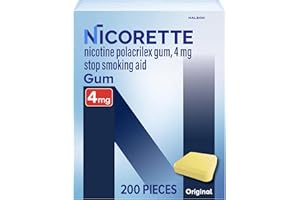 Nicorette Nicotine Gum Stop Smoking Aid, 4 mg, Original Flavor - 200 Count