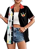 Bowling Shirts Women Hawaiian Bowling Shirt Bowling