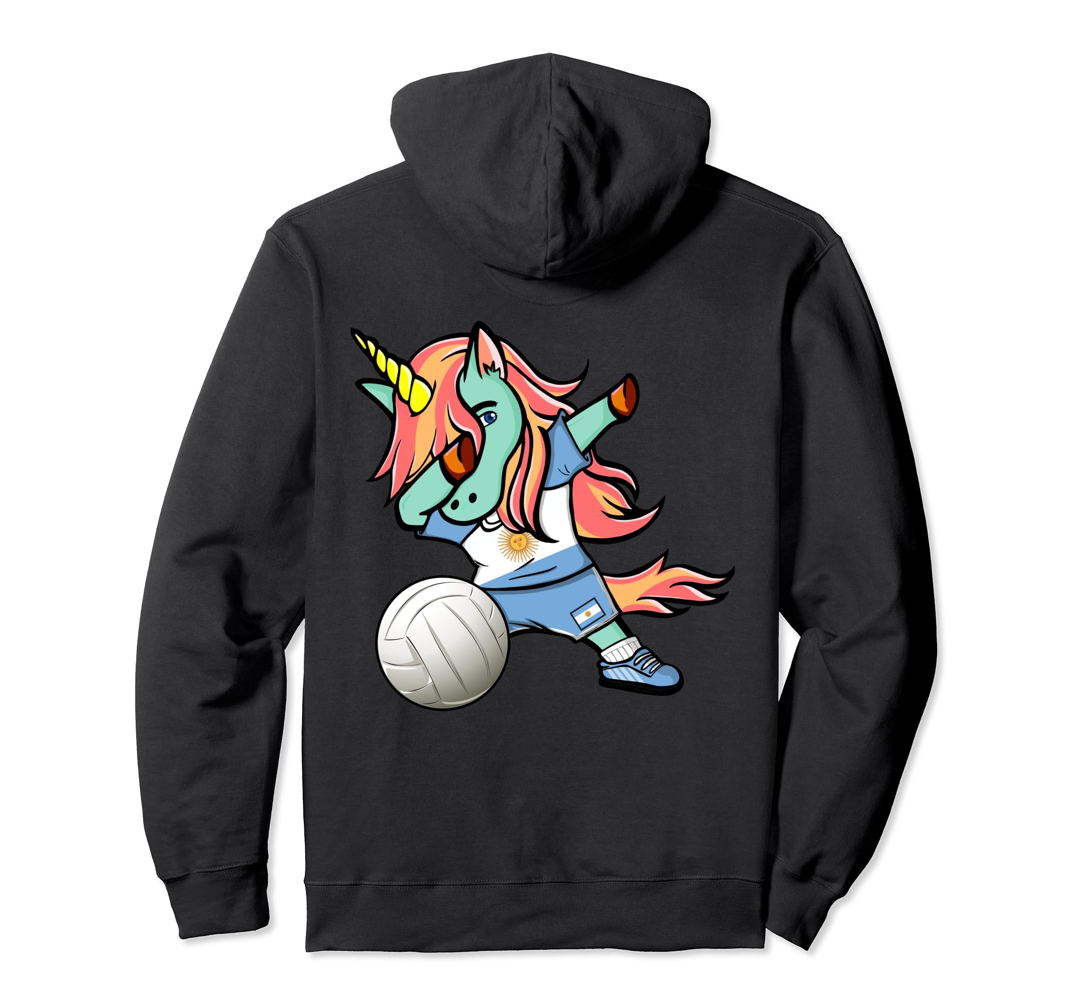 Unicorn Argentina Volleyball Lovers Jersey Argentinian Flag Pullover Hoodie