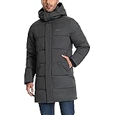 Pioneer Camp Mens Long Winter Coat Hooded Waterproof Insulated Puffer Jacket Thicken Puffy Warm Down Windbreaker Parka