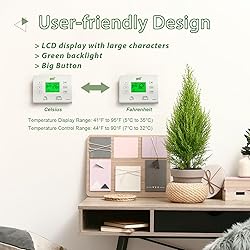 Universal Programmable Thermostat with Large