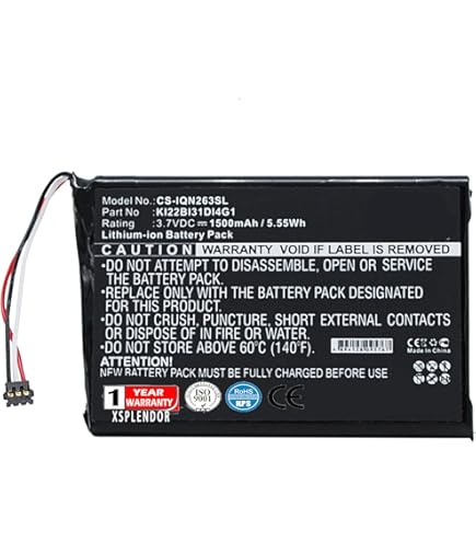 3.7V 1500mAh Replacement GPS Navigator Battery For Garmin