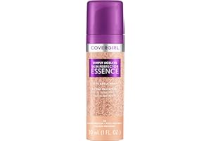 Covergirl Simply Ageless Skin Perfector Essence Foundation, 30 Light-Medium,Tinted Skincare Makeup Hybrid, Sheer Tint, Radiant Finish, Glowy Finish, Vegan Formula, 1.0oz