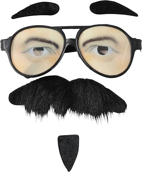 Amazon Party City 宴会の達人 バラエティグッズ でかメガネ ひげ 黒 おもちゃ おもちゃ