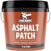 Cold Patch Asphalt Repair for Potholes &amp; Driveways 11lb by Liquid Rubber | Drive-Ready in 48 Hours Ready-to-Use Asphalt Repair, No Mixing, Waterproof, All-Weather Cold Patch for Parking Lots and Roads