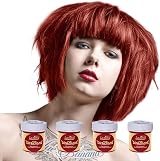La Riche Directions Vermillion Red Set of 4 88ml Semi-Permanent Hair Colour