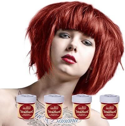 La Riche Directions Vermillion Red Set of 4 88ml Semi-Permanent Hair Colour