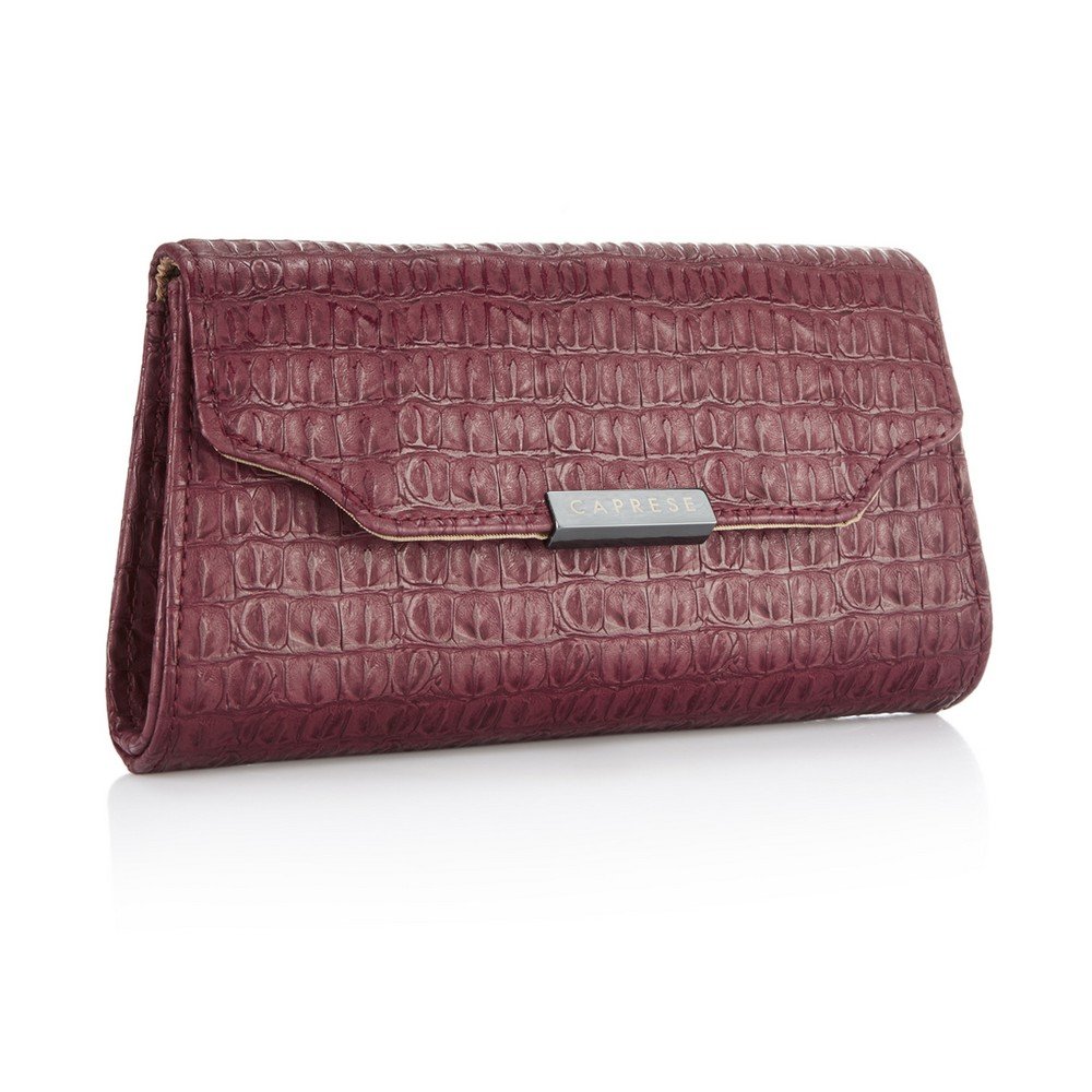 caprese women's sling bag (croc maroon)