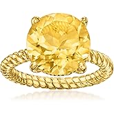 Ross-Simons 6.75 Carat Citrine Ring in 18kt Gold Over Sterling