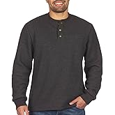 Coleman Long-Sleeve Sherpa Lined Waffle Henley Shirts for Men