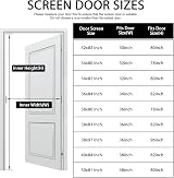 YRH Magnetic Fly Screen Door 100x210 cm Black Full Frame Magic Tape view 2
