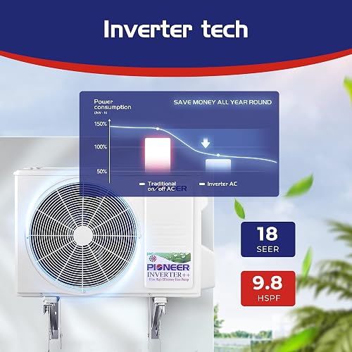 pioneer ductless mini split air conditioner 24000 btu