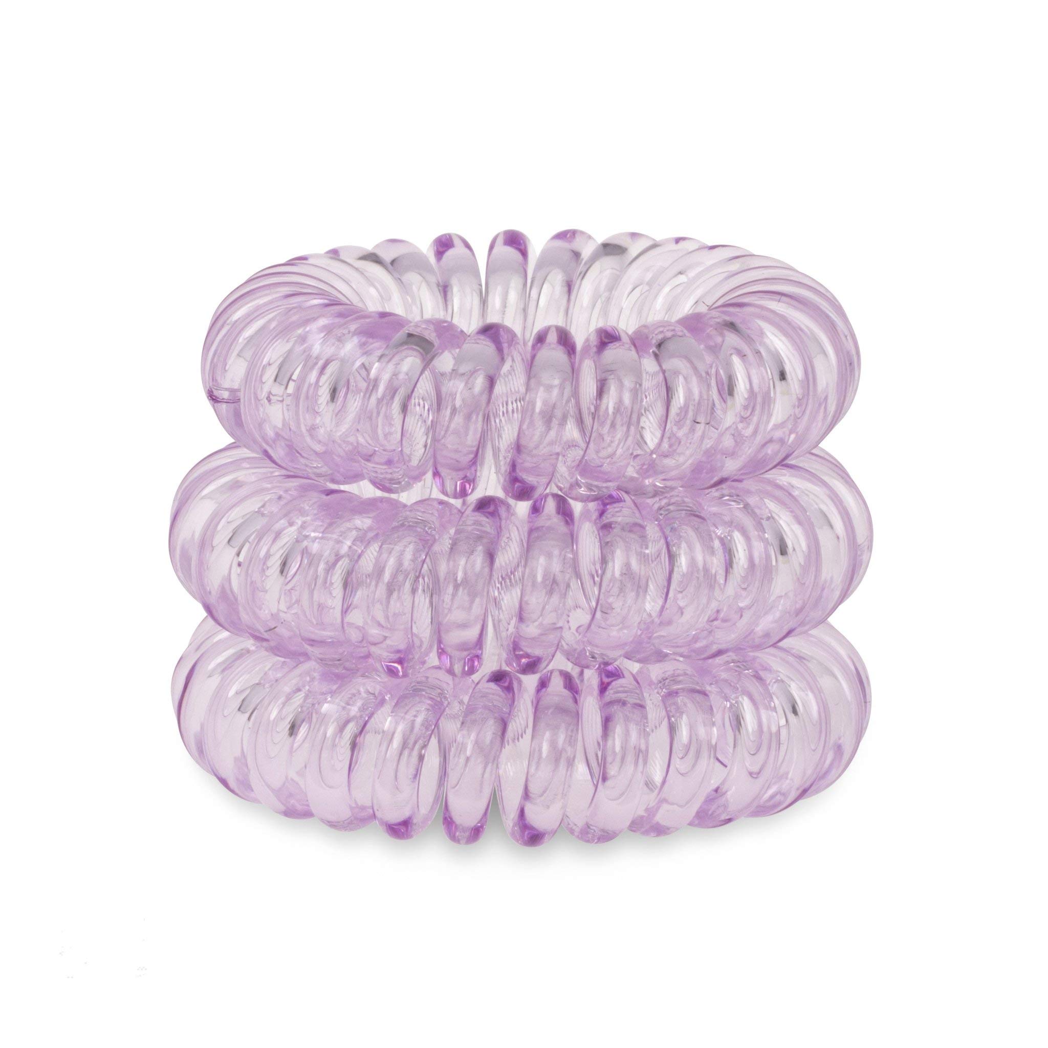 Light Purple SpiraBobble | Hair Bands for Women – 9Pcs Set Hair Bobbles | Durable Hair Tie | Spiral Ring for ponytails
