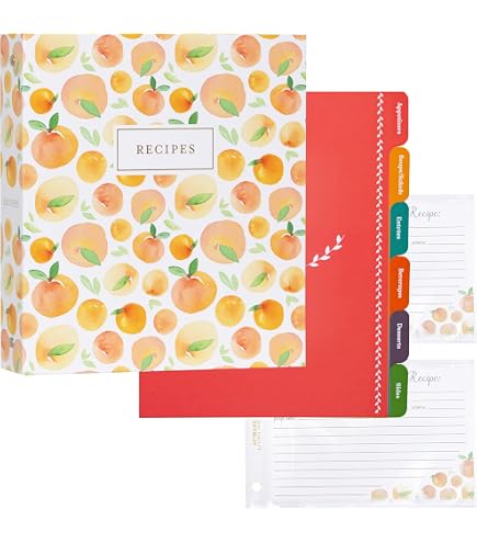 recipe card protectors for binder Amazon.com: Jot & Mark Binder Page Protectors for 4x6 Recipe Cards or  Photos (25 Count)