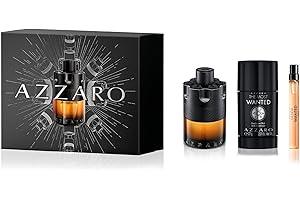 Azzaro The Most Wanted Parfum – Intense Mens Cologne Gift Set – 3-Piece Set Includes Full Size Fragrance (3.3 fl oz) + Travel Size Spray (0.34 fl oz) + Deodorant Stick (2.7 oz)