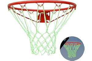 SculPong Glow in The Dark Basketball Net Light Up Basketball Net Outdoor, All Weather Basketball Net Replacement