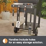 VonHaus VonShef 5 Piece BBQ Tool Set with Carry Bag Spatula Fork Tongs view 3