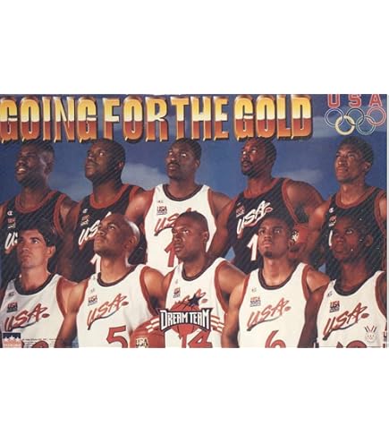 THE DREAMTEAM ポスター Amazon.com: Monty Arts USA Dream Team Poster by Silk Printing