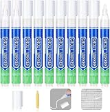 Flintronic 10Pcs Grout Pen White Tile Paint Marker with Replacement Nib