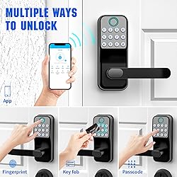 Smart Door Lock with Handle: Keyless Entry Door