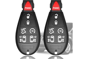 NOVIIML te Control Compatible with 2008-2016 Chrysler Town and Country and 2008-2019 Dodge Grand Caravan, 433MHZ IYZ-C01C P/N