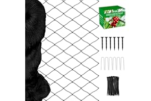 Fob-pros Bird Netting, Garden Netting with 3/4” Mesh Net as Poultry Netting for Chicken Coop, Heavy Duty Nylon Netting for Garden Protection, Fruit Tree Netting for Orchard Against Squirrels, Deer