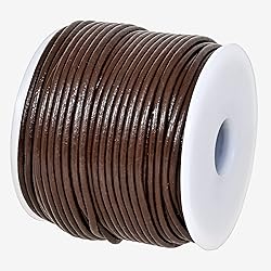GENIQUE Real/Genuine Round Leather String Cord for