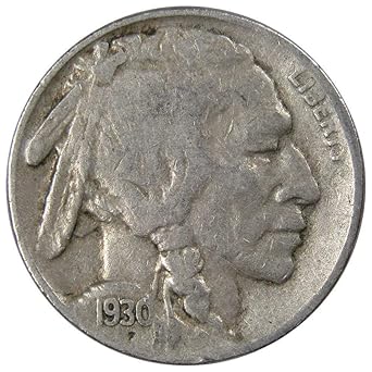 1930 S 5c Indian Head Buffalo Nickel Us Coin F Fine At Amazon S Collectible Coins Store