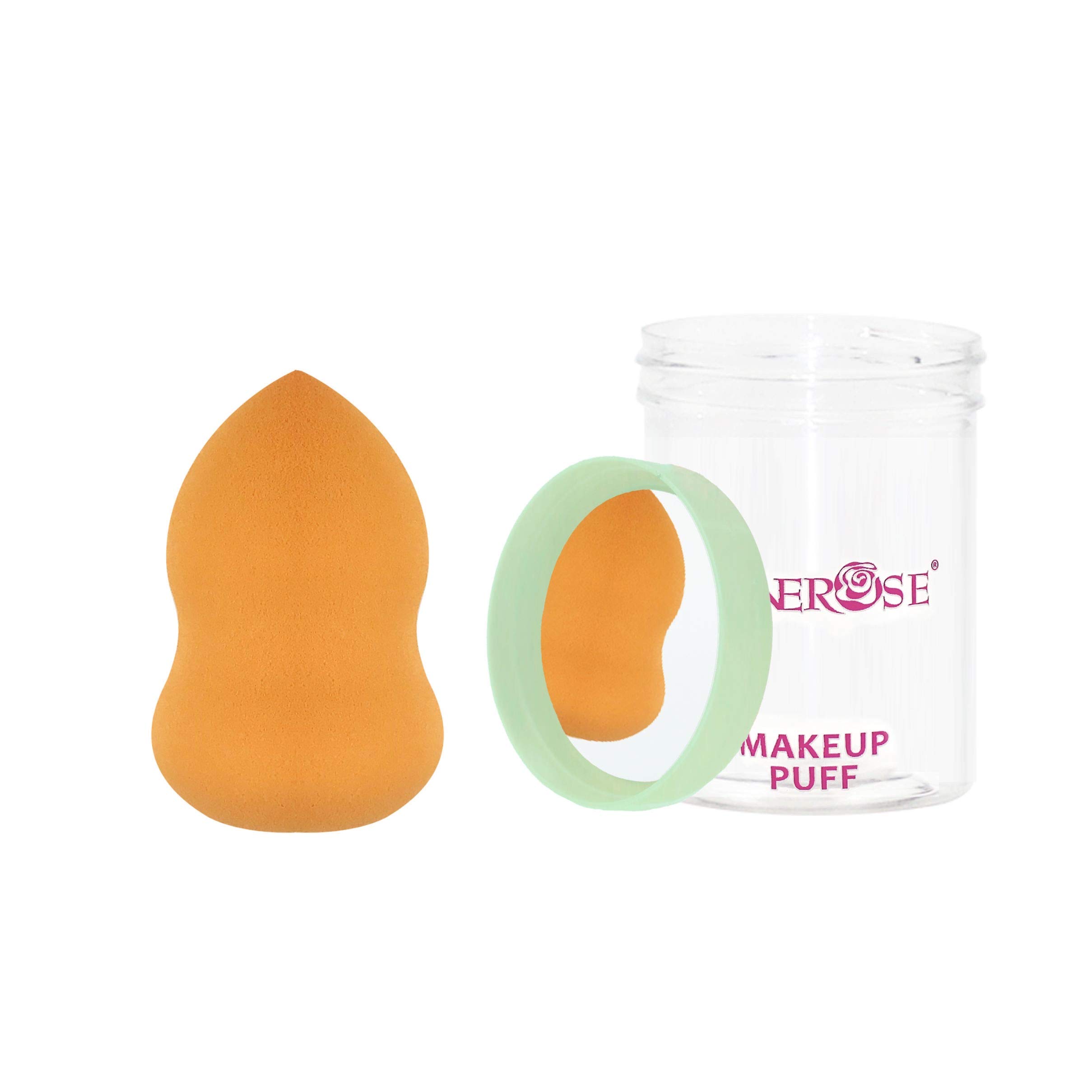 Makeup sponge beauty blender, latex free makeup sponge, vegan makeup sponge, foundation makeup sponge, makeup sponge, Makeup sponge with mirrored lid and container.