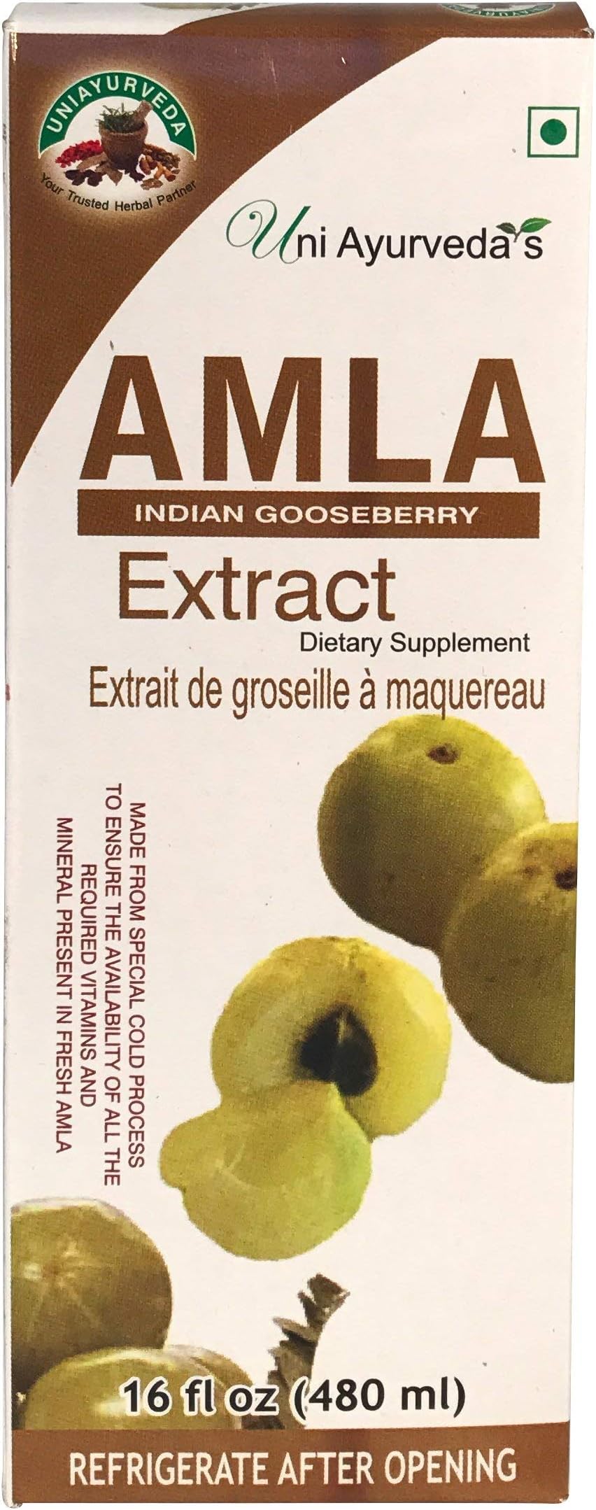 Uni Ayurveda's Amla Extract 16oz (480ml)